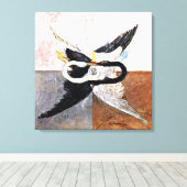 Klint - The Swan, nr. 24, Groep 1X SUW Canvas Afdruk (Insitu (Houten vloer))