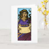 Klio-Wenskaart Kaart (Gele Bloem)