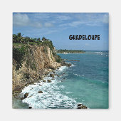Klippen in Guadeloupe, gelabeld Magneet (Voorkant)