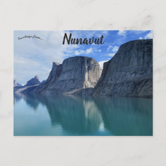 Klippen in Nunavut Canada Briefkaart (Voorkant)