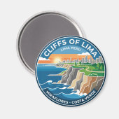 Klippen van Lima Peru Magneet (Voorkant / Achterkant)