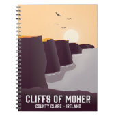 Klippen van Moher County Clare, Ierland. Notitieboek (Voorkant)
