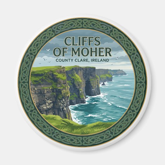 Klippen van Moher Doolin Ierland Magneet (Voorkant)