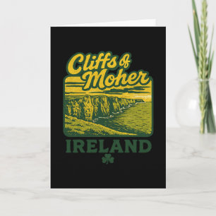 Klippen van Moher Ierland Retro Vakantie Landmark Kaart