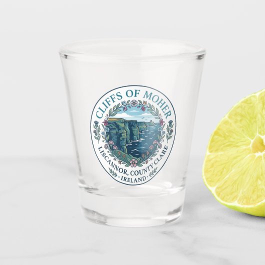 Klippen van Moher, Liscannor, County Clare, Ierlan Shot Glas (Voorkant)