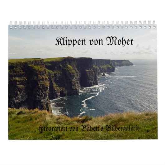 Klippen von Moher  deutsch Kalender (Achterkant)