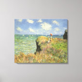 Klippenwandeling bij Pourville van Claude Monet Canvas Afdruk (Voorkant)