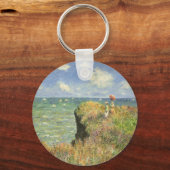 Klippenwandeling bij Pourville van Claude Monet Sleutelhanger (Voorkant)