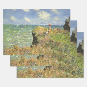 Klippenwandelweg bij Pourville van Claude Monet Inpakpapier Vel