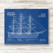 Klipper-schip Flying Cloud - ontwerp ABD Legpuzzel