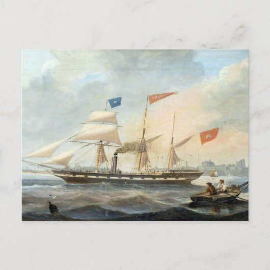 Klipperschepen de Marshall 1847 Briefkaart (Voorkant)