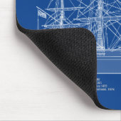 Klipperschip Flying Cloud - ontwerp ABD Muismat (Hoek)