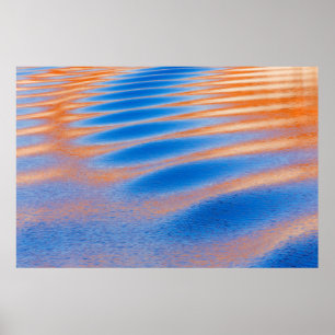 Klipreflectie in Lake Powell Glen Canyon, UT Poster