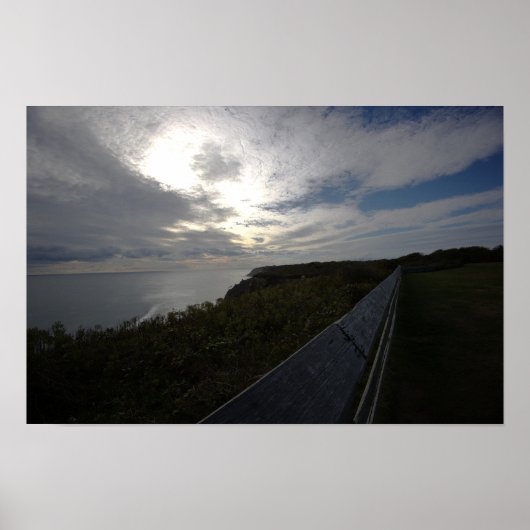 Klipzijk Oceaan Waterlandschap Poster (Voorkant)