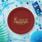 KLIQUE PLAQUE Car Club Papier Bord (Feest)