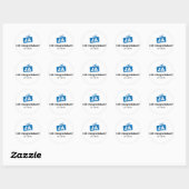 Klisterlapp - 20st. ronde sticker (Vel)