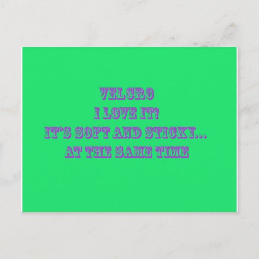 klittenband briefkaart (Voorkant)