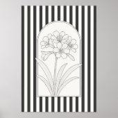 Klivia Elegant Bloem Botanisch Poster (Voorkant)