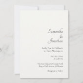 Klivia Elegant Bloem Botanische bruiloft Kaart (Voorkant)