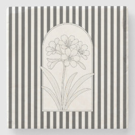 Klivia Elegant Flower Botanical Stone Onderzetter