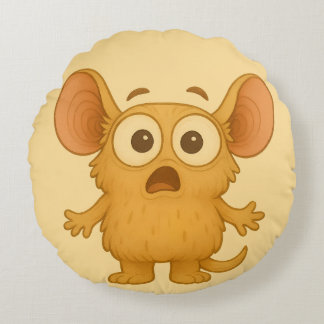 Klix Kissen – Das ADHS-Monster der Ablenkung Rond Kussen