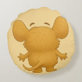 Klix Kissen – Das ADHS-Monster der Ablenkung Rond Kussen (Achterkant)