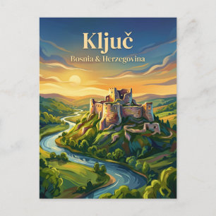 Ključ Fortress Bosnië en Herzegovina Briefkaart