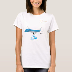 KLM Airlines Embraer 190 Vliegtuig T-Shirt