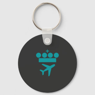 KLM Airlines Merchandise Essential T-Shirt Sleutelhanger