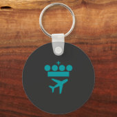 KLM Airlines Merchandise Essential T-Shirt Sleutelhanger (Voorkant)