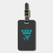 KLM Airlines Merchandise Essentiële T-shirt Bagagelabel (Voorkant verticaal)