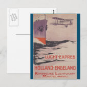 KLM Lucht-Express Briefkaart (Voorkant / Achterkant)