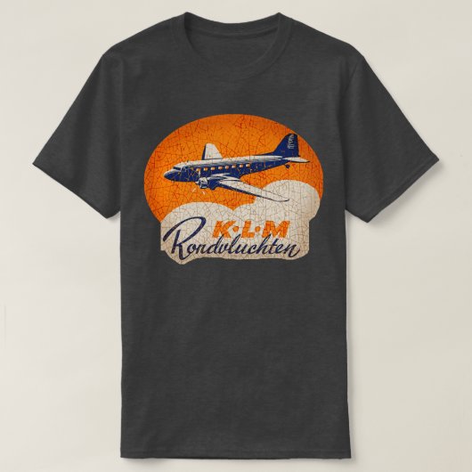 KLM Rondvluchten T-shirt (Design voorkant)