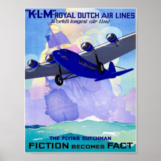 KLM Vintage Travel Adverteren Poster