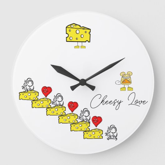 Klock Cheesy Love  Grote Klok (Voorkant)