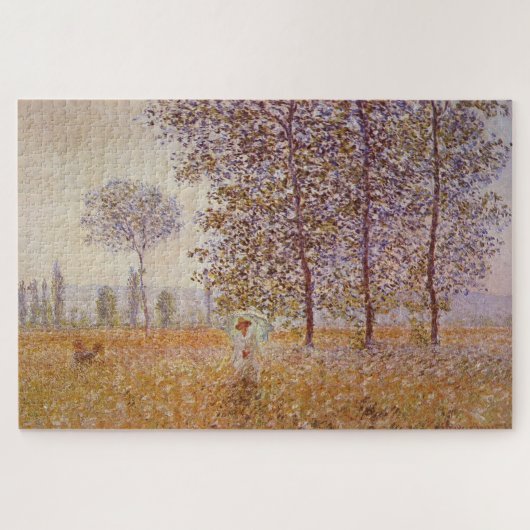 Klodde Monets Populieren in de zon (1887) Legpuzzel (Horizontaal)
