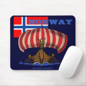 Kloeiend mousepad-ontwerp van Noorwegen Muismat (Met muis)