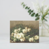 Kloeiende bloemen papier ontkoppelen briefkaart (Staand voorkant)