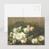 Kloeiende bloemen papier ontkoppelen briefkaart (Voorkant / Achterkant)