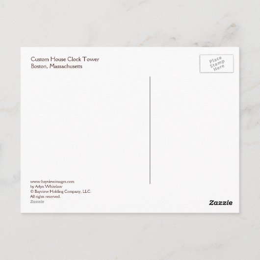 Kloestower voor aangepast huis briefkaart (Achterkant)