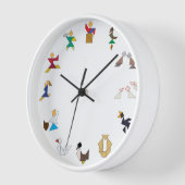 Klok - 12 Dagen van Kerstmis Tangrams (Hoek)