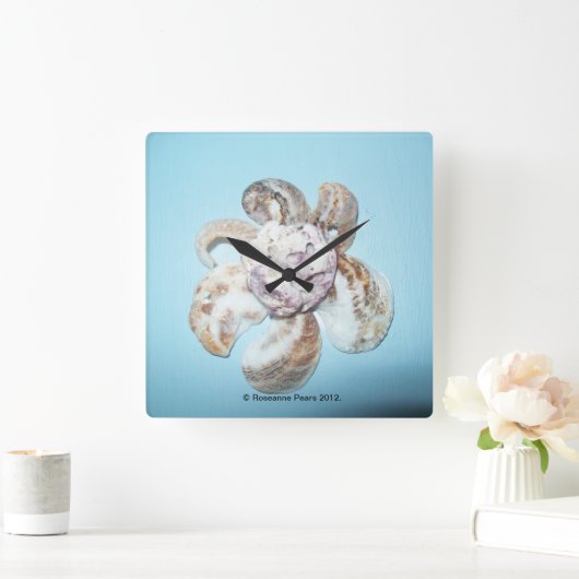 Klok #1 (ShellFlowerOnBlue) RFPMDesignes ©️ 2012 (Huis)