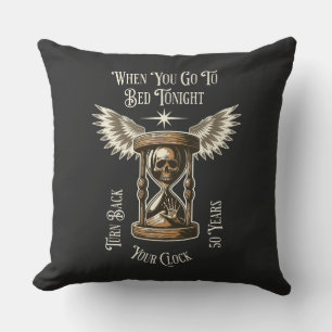 Klok 50 jaar terug kussen