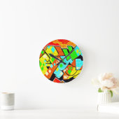 Klok-Abstracte Art-Graffiti Galerij 19 Ronde Klok (Huis)