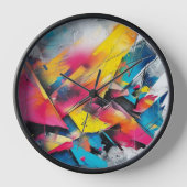 Klok abstracte kunst (Voorkant)
