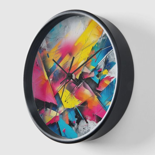 Klok abstracte kunst (Hoek)