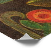 klok, aftelbaar tot Kerstmis Poster (Hoek)