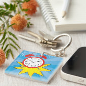 Klok Alarm Sleutelhanger (Voorkant Rechts)