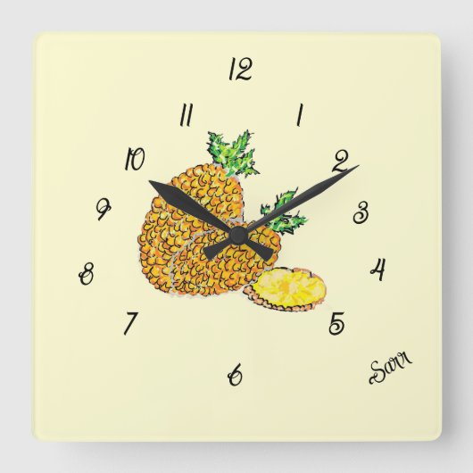 Klok  : Ananas  (Voorkant)