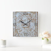 Klok: Antiek Bacchus portret - genummerd Vierkante Klok (Huis)